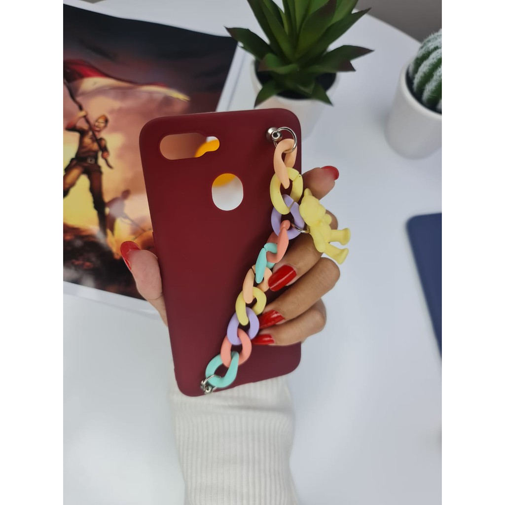 [CB] Softcase Rantai Bear - for Xiaomi Redmi 4A 4X NOTE 4 8 8A S2 9 NOTE 8 NOTE 9 - Casing Handphone