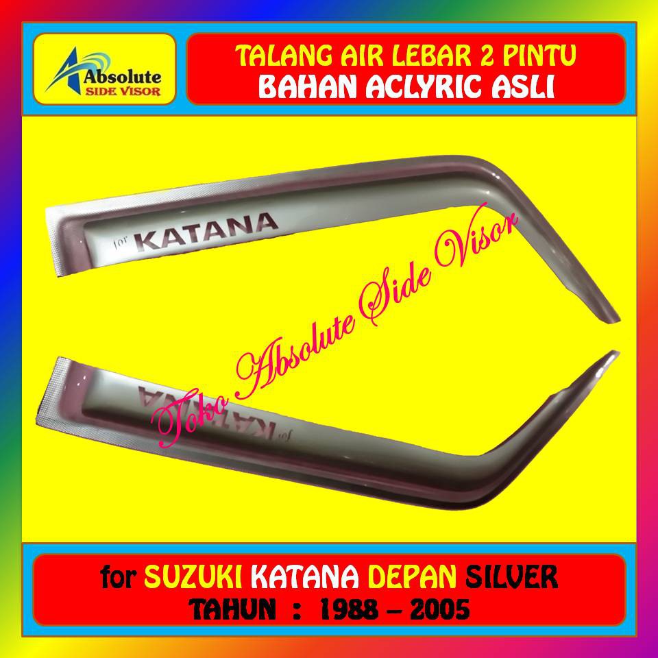 Talang Air (Depan) Suzuki Katana 1988-2005 - Model Lebar - Warna Silver - Merk Absolute