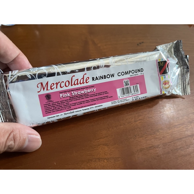 

Mercolade Chocolate compound Pink Strawberry cokelat coklat