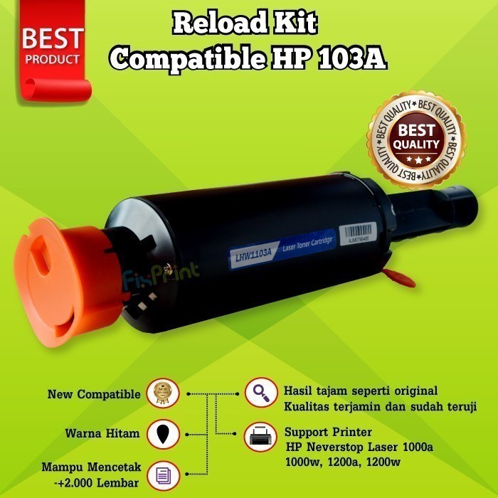 XP Toner 103A Neverstop Laser Toner Reload Kit 103 A Compatible Hitam