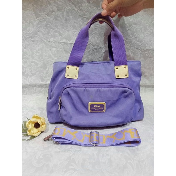 Tas sling fila ungu preloved