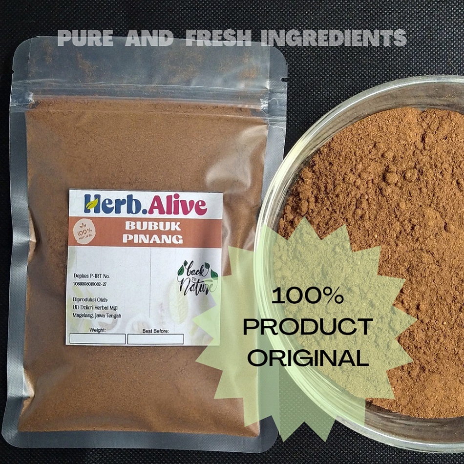 

PINANG BUBUK MURNI KWALITAS PREMIUM / PINANG SERBUK 250GR - 500GR