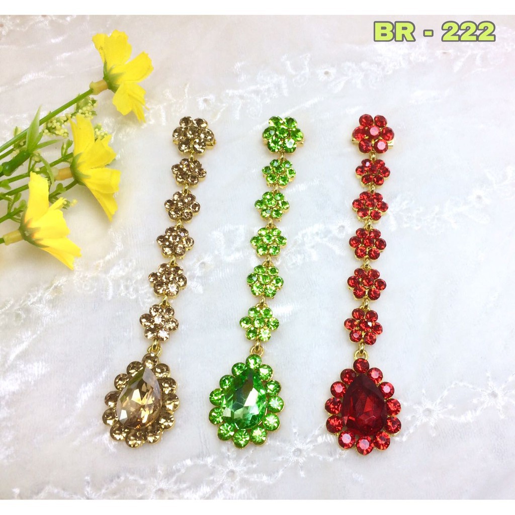 Bros Dagu Hijab Juntai Panjang Permata Premium