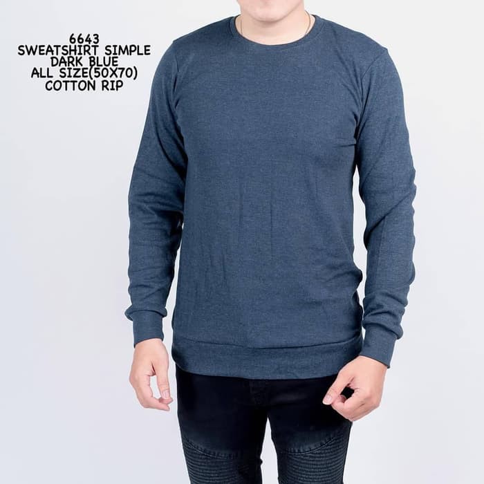 sweater pria/ baju kaos lengan panjang pria/sweater polos premium