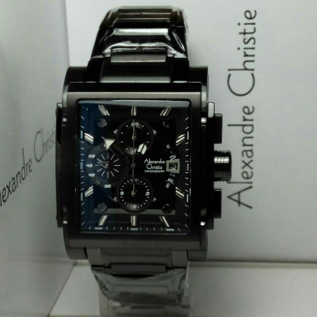 Jam Tangan Alexandre Christie ac6405 pria full black