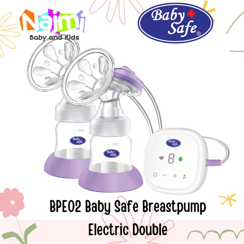 BPE02 Baby Safe Breastpump Double Electrik Pompa ASI Elektrik Babysafe Breast Pump