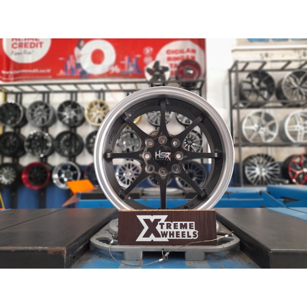 velg racing murah HSR type HIROSHIMA ring 15 lebar 7 ET40 brio jazz yaris agya ayla sigra calya avan