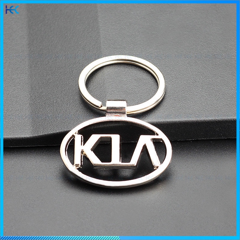 Gantungan Kunci Mobil Logo Yueda KIA Bahan Stainless Steel Metal