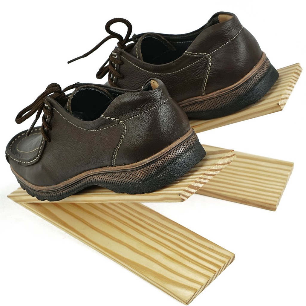 Sepatu Pria Kulit Asli Model Tali 3 Hole Original Outsol Karet Y681