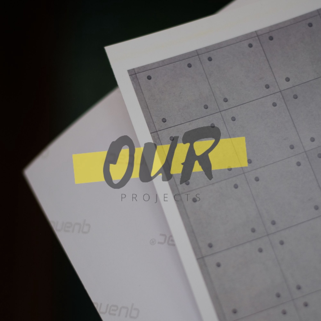 STIKER TEKSTUR MOTIF BATU BATA MATERIAL PADA MINIATUR MAKET, SKALA 1:20 UKURAN A4 [Our_projects]