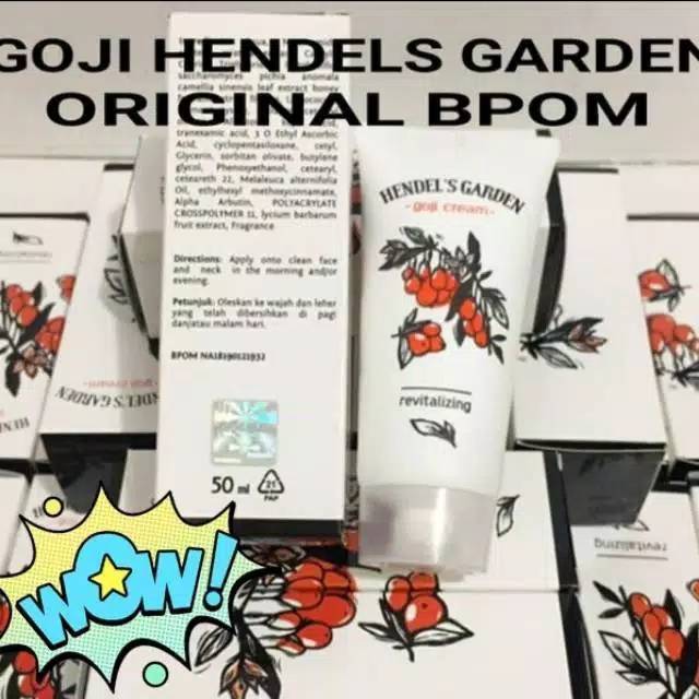 Goji cream asli 100% asli..hendel garden..