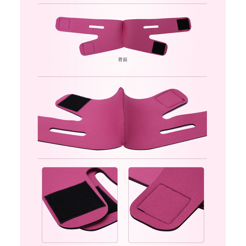 ALAT PENIRUS WAJAH V SHAPE SLIMMING FACE BELT PIPI SABUK PERAMPING MUKA LA060P3 IMPORT MURAH PINK