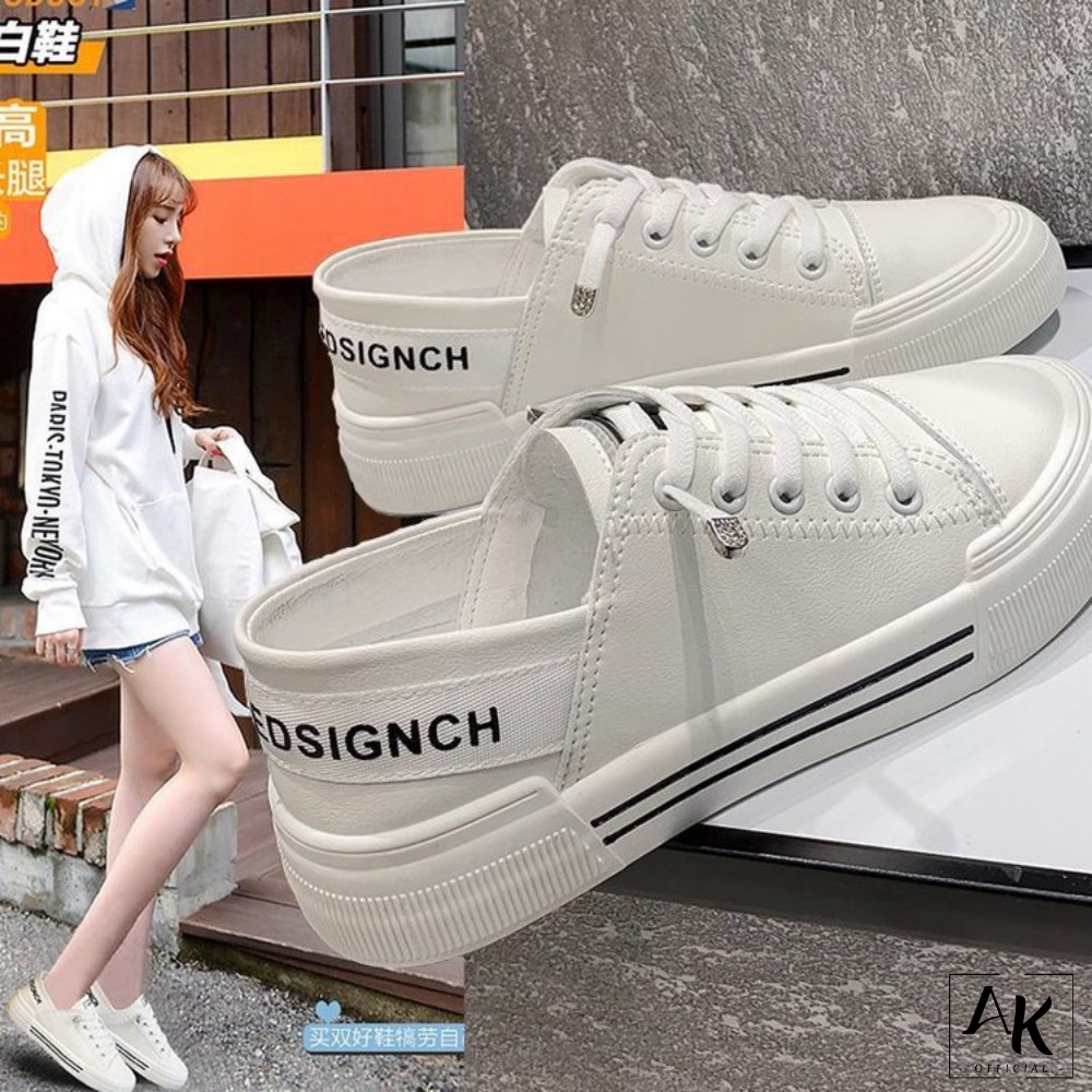 Sepatu Sneakers Snekers Wanita Cewek Cewe Perempuan Import Korea Premium Ori Branded Terbaru BG-858