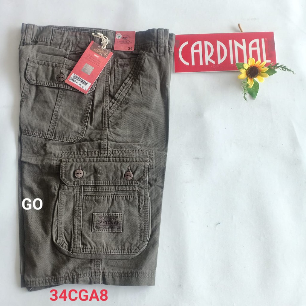 gos  34-KPL CARDINAL KEMPOL CASUAL Celana Pendek Cowok Celana Kempol Fashion Pria Brand Kekinian