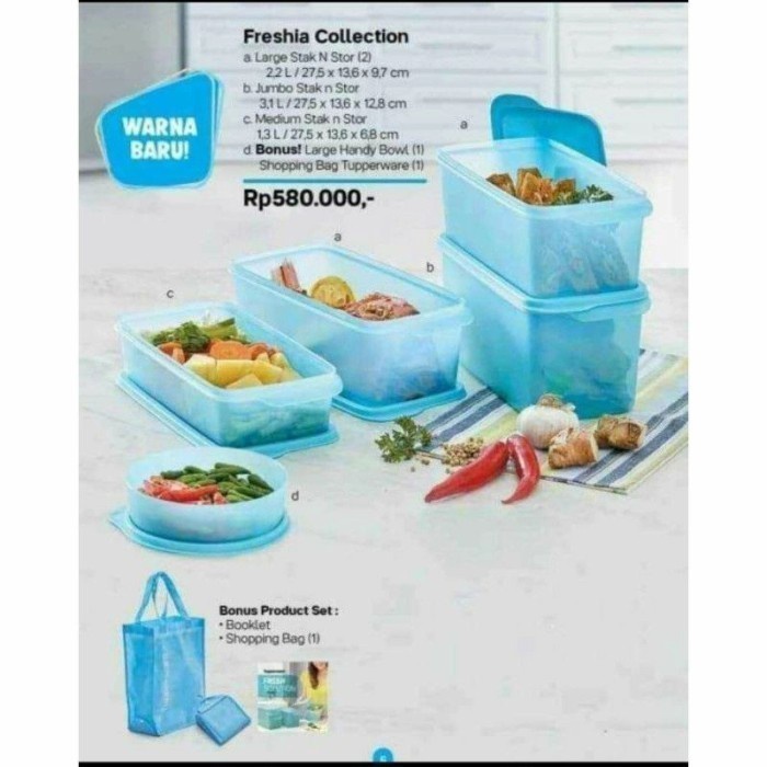 (AFW) Promo Freshia Collection Tuperware Set Dapat 4 pcs dan free handy bowl - DENGAN FREE