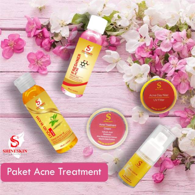 SHINESKIN paket ACNE meradang komedo / sensitif