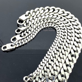 Gelang Pria Rantai Baja Putih Premium Garansi Anti Karat Gelang Pria Rantai Baja Putih Premium Garansi Anti Karat