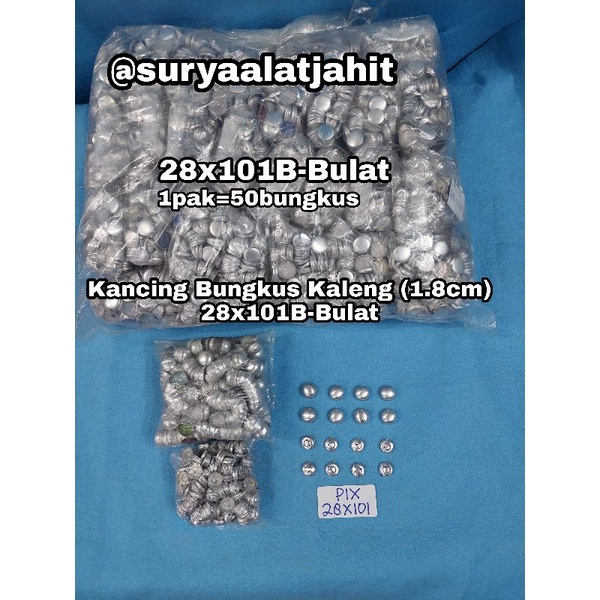 Kancing Kaleng 28x101B (1.8cm) Bulat =rp.26.000/1bks