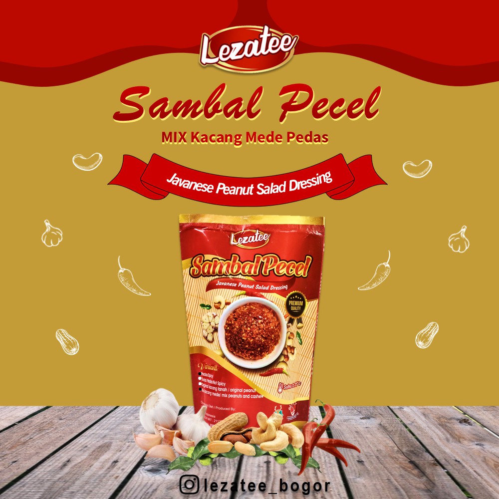 

Sambal Pecel MIX Kacang Mede Pedas 200gr | Khas Blitar PREMIUM QUALITY