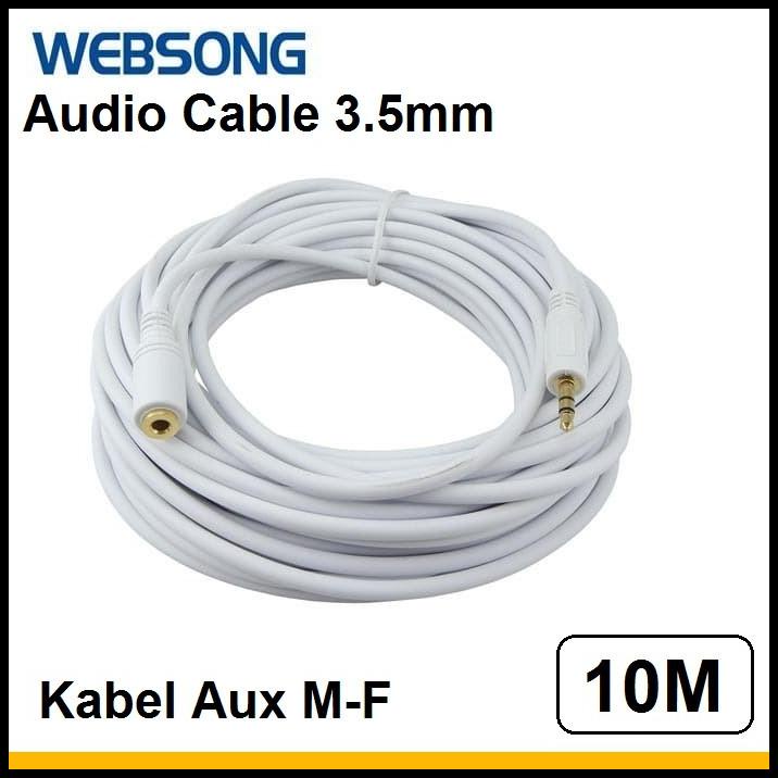 Kabel Sambungan Aux 3.5Mm 10M - Cable Extention Audio 10 Meter