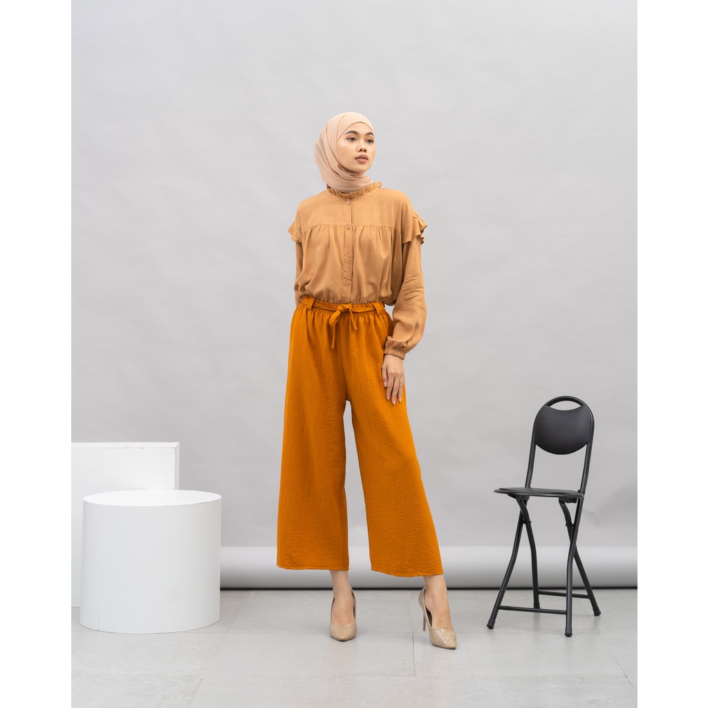 SOPHIA KULOT KRINKLE PANTS CELANA KANTOR DAILY PREMIUM B548