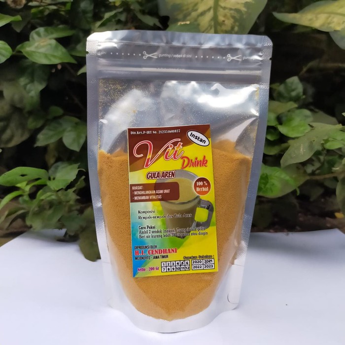 

Dijual Minuman Herbal Vit Drink Gula Aren Instant Original 200g Diskon