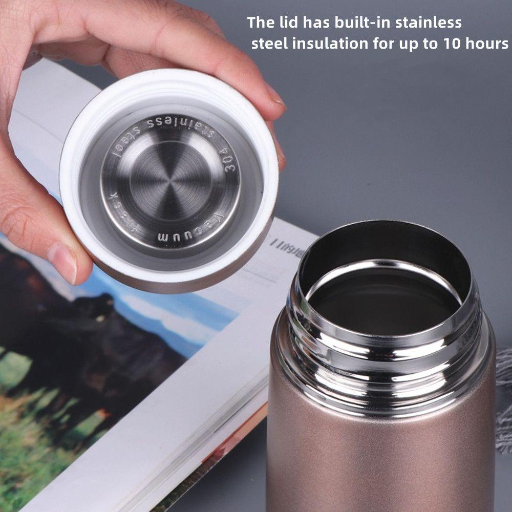 Solighter 350ML Mug Kopi Hadiah Botol Air Portable Stainless Steel