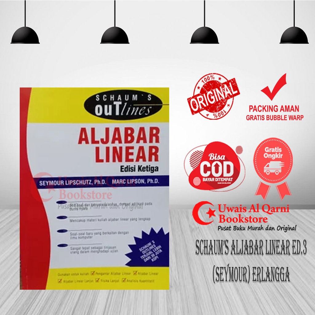 SCHAUM'S OUTLINES ALJABAR LINEAR ED.3 (SEYMOUR) ERLANGGA