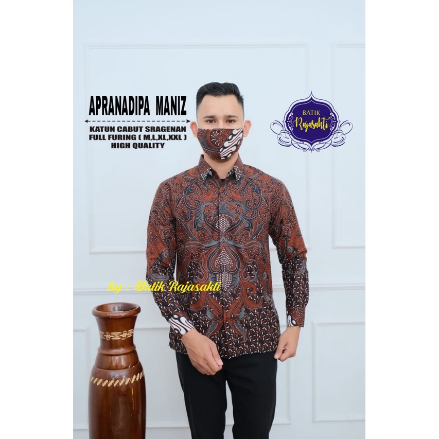 APRANADIPA MANIZ RAJASAKTI KEMEJA BATIK PRIA SOLO LENGAN PANJANG LAPIS FURING PREMIUM ASWATAMA BAGAS BASKARA BAYUPUTRA BHISMA BIMA BRAMANTYA CHAKRA DEVANDRA DEWANTA DHANI DHARMA DRAJAT DZAKY ELANG ENDRA FARRAZI GADHING GAVIN GIANDRA GUNTURAJI HANUNG HARIS