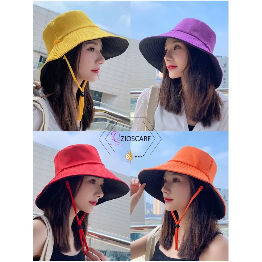 [READY STOK COD] TOPI PANTAI WANITA /PRIA MODEL KOREA TEPI LEBAR TOPI SAWAH PANCING fisherman cap ZK