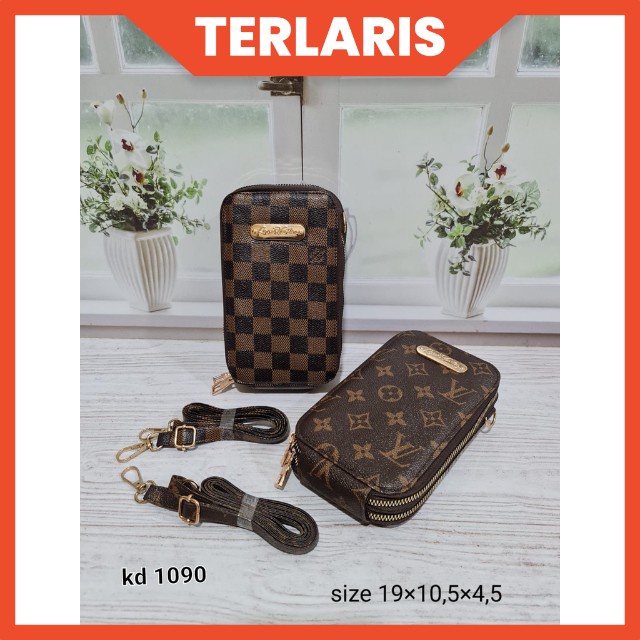 Tas Hp Selempang LV Kode 1090 Mono Damir Rest 2 Branded High Quality