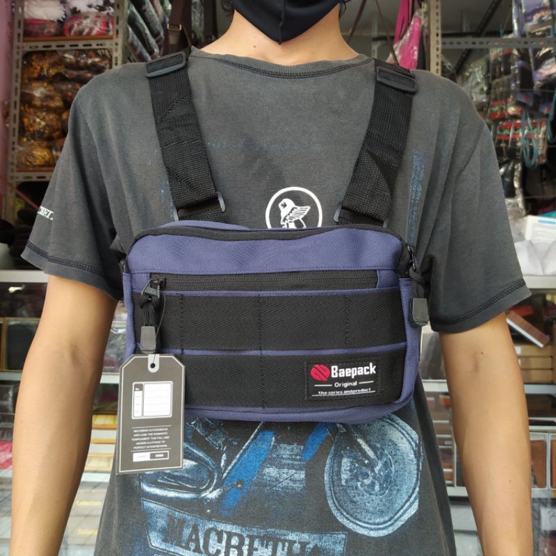 Promo tas dada pria tactical terbaru BAEPACK - tas rompi cowok - chest bag pria tactical