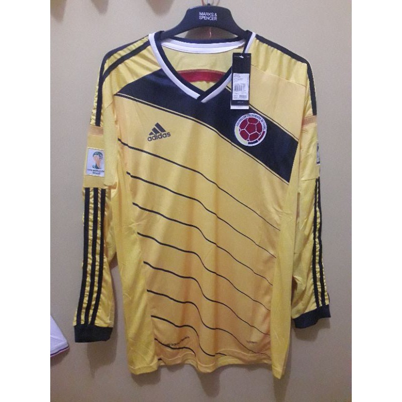 Jersey Kolombia home 2014 lengan panjang
