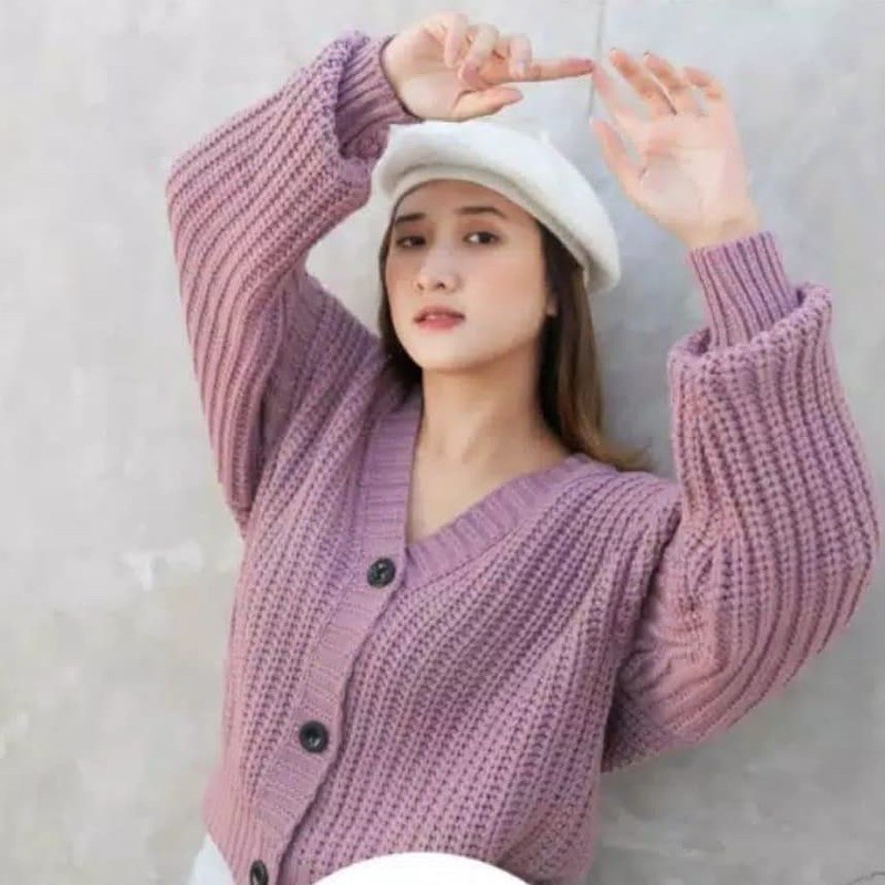 Belleza outlet baju rajut Cardigan rajut atasan wanita Gracia knit