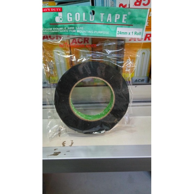 

⅍ Gold Tape Isolasi Foam Double Side Tape 24mm x 1 Roll Hijau (Green) ☜