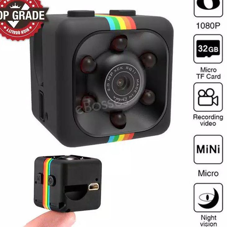 Terbaru.. SPY CAMERA MINI SQ11 NIGHT VISION / KAMERA PENGINTAI CCTV / WIFI FULL HD 1080P SUPPORT