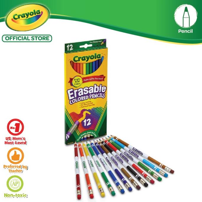 

Crayola 12 Erasable Colored Pencils