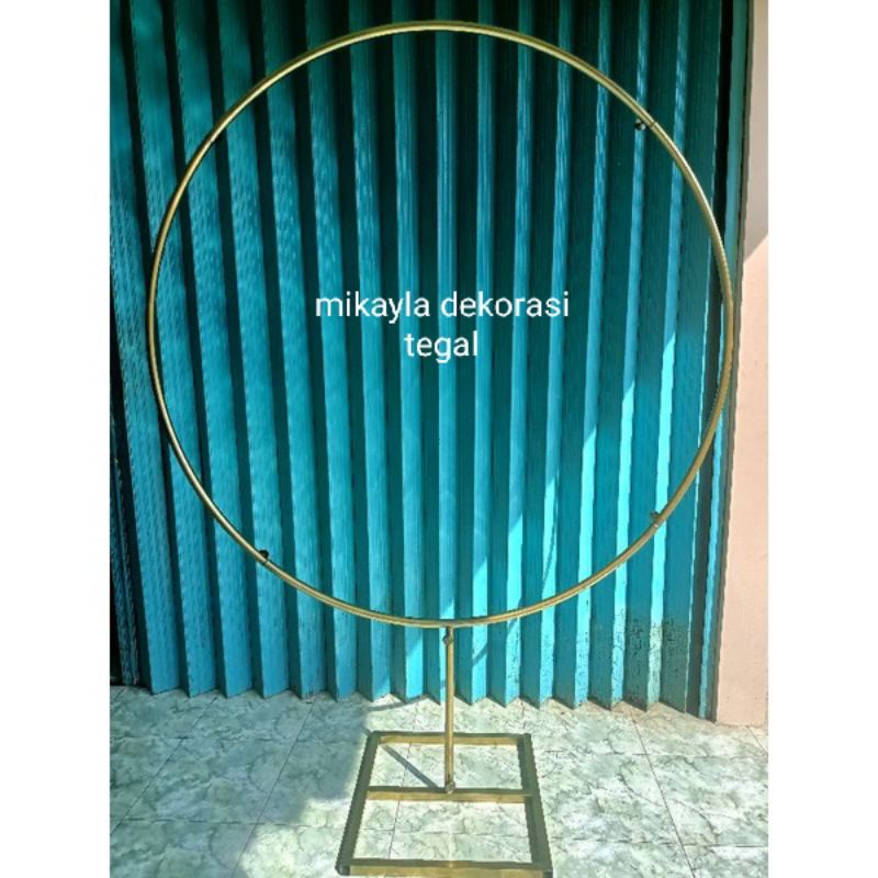 Lingkaran besi Dekorasi/dekorasi Lamaran/dekorasi wedding/backdrop dekorasi/ring besi/dekorasi elega