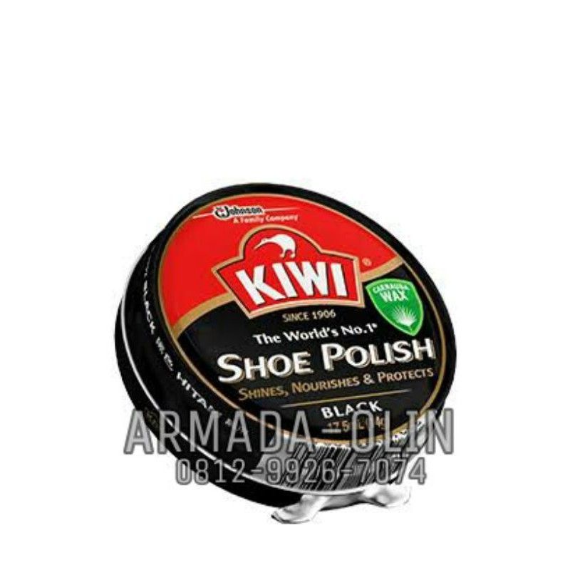 Semir hitam kiwi 45ml | Semir kiwi 45ml warna hitam | Semir padat hitam |Semir hitam kiwi padat