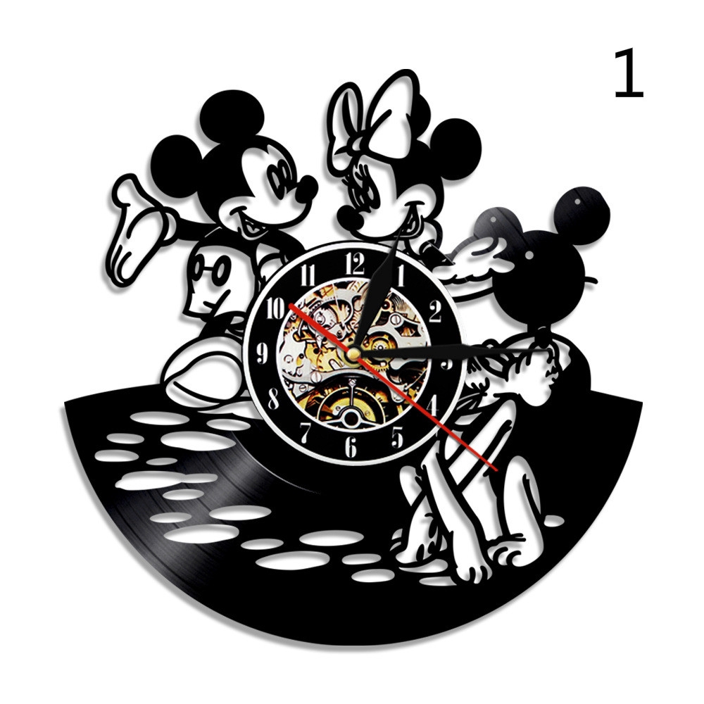 Jam Dinding Desain Kartun Animasi Mickey Mouse Untuk Dekorasi