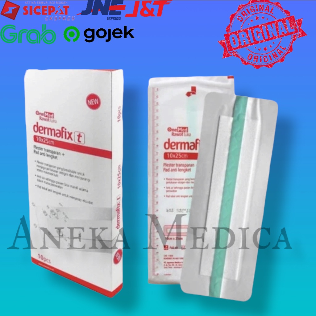 Dermafix 10x25cm onemed plester luka operasi isi 10