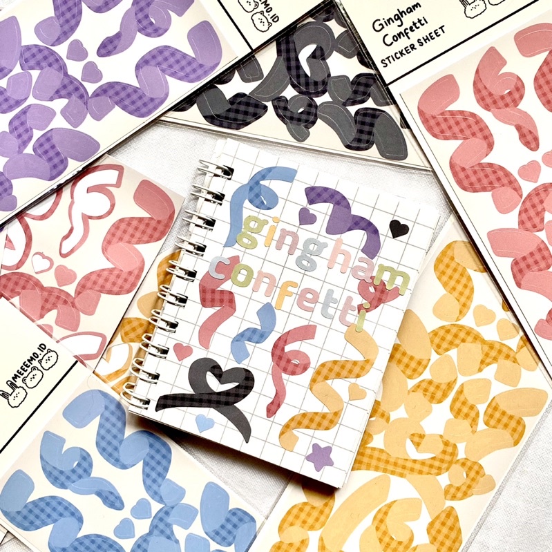

Gingham Confetti Sticker Sheet