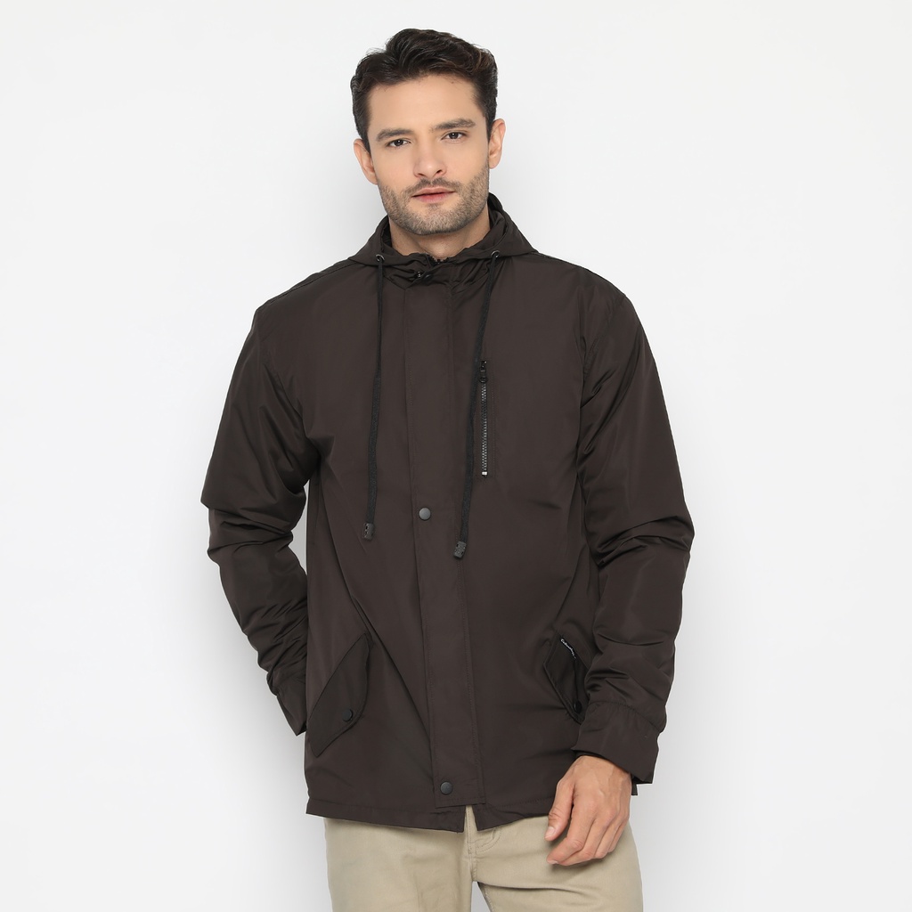 Cottonology Parka Pria Gryson Cokelat L Jaket Original