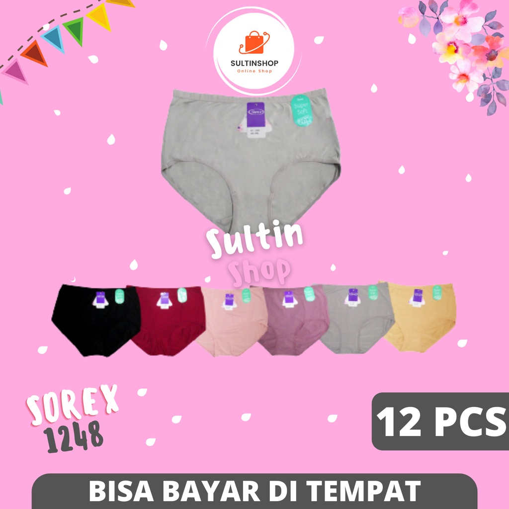 Grosir Celana Dalam Wanita CD Sorex 1248 Lusinan / Pakaian Dalam Sorek Wanita Dewasa / Underwear Dal