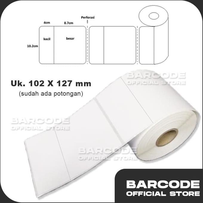 

Best Produk] Label Printer Barcode Bahan Semicoated Ukuran 102 X 127 Mm 4 X 5 Inch