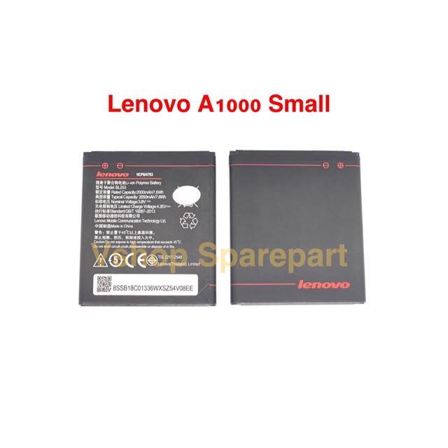 Baterai Battery For Lenovo A1000 A2010 A3600 BL253