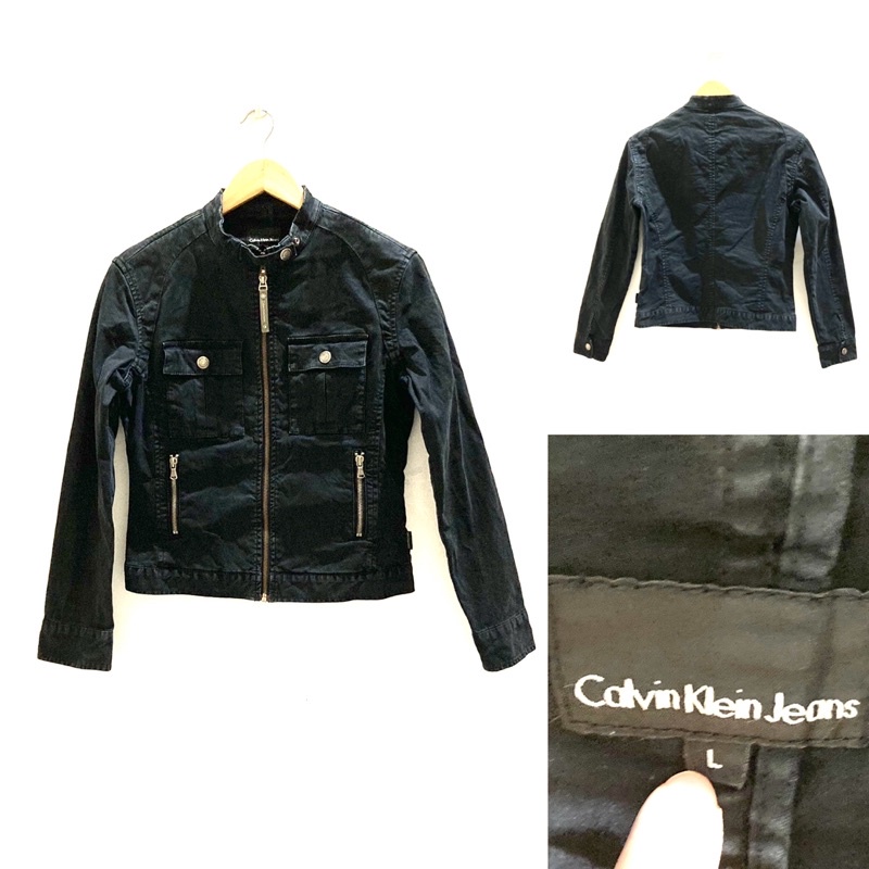 Jaket Denim Jaket Jeans CK Calvin Klein Size L