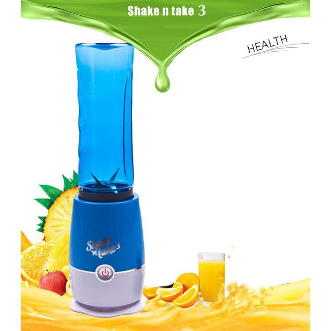 Blender Shake N Take Sporty Plus Botol Minum Jus Gelas Mini Fruit Tumbler Smoothie Buah Colorful