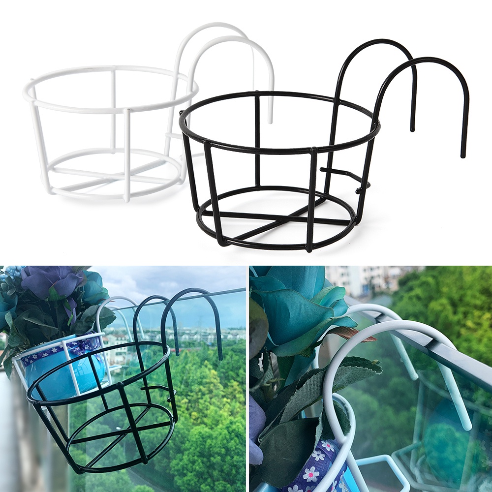 1PCS Outdoor Hanging Iron Basket Plant Iron Racks