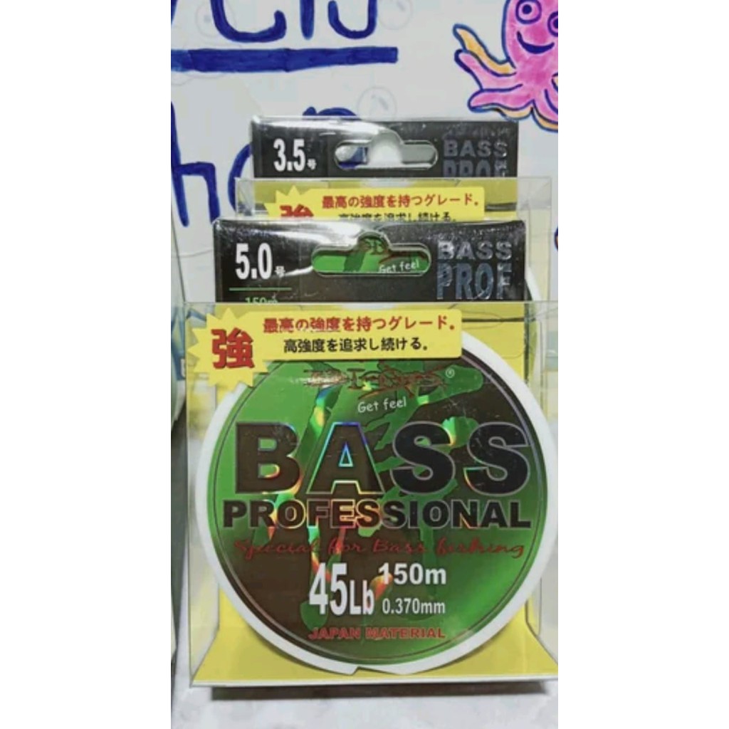 Senar Blood Bass Profesional 150 mtr hijau galatama